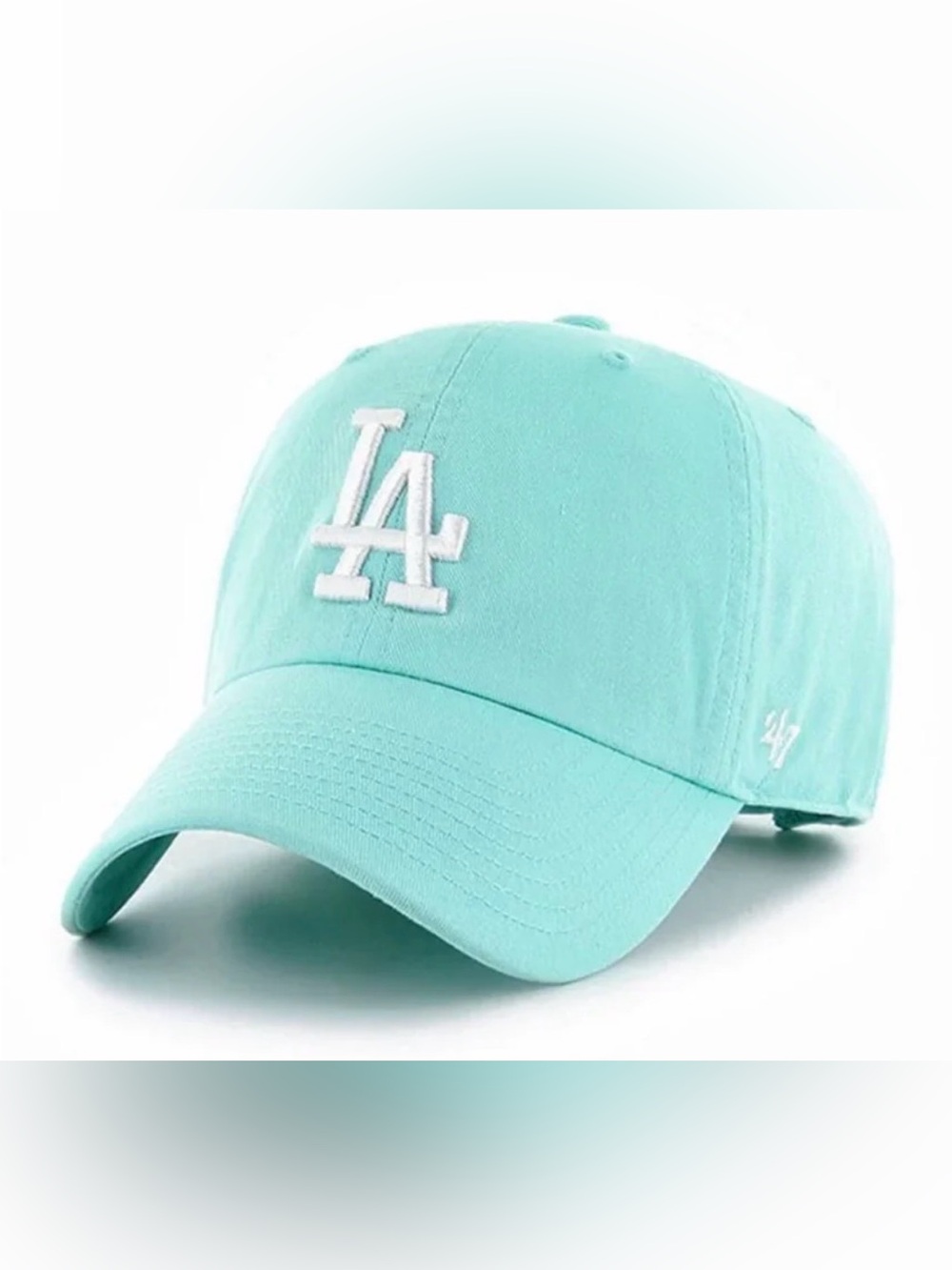 '47 Brand LA Baseball Cap in Tiffany with Matching Embroidered Logo. NWT